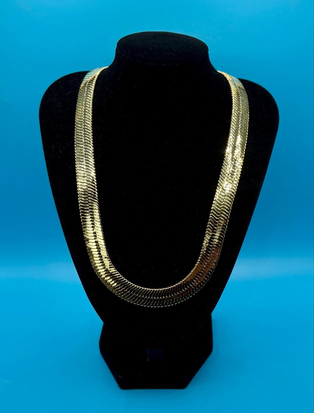 NEW - 18" 12mm - 14k Gold Filled Herringbone Chain